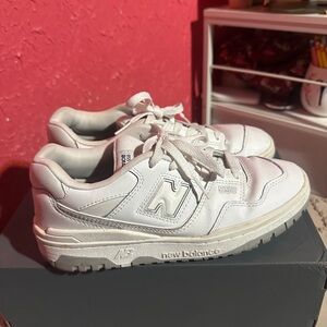 New Balance 550 All-White Sneakers